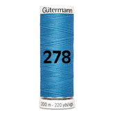 Gutermann garen | 200m | 278 midden blauw naaigaren GM - 200 - 278 - MIDDEN - BLAUW 4008015029265